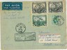 x0215    FIRST FLIGHT cover: Muller GB 239 KARACHI - CALCUTA : BELGIUM