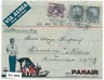BRAZIL : POSTAL HISTORY - COVER to TRIEST: PANAIR COVER