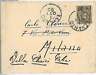 ITALIA REGNO - Sass 57a su BUSTA da LEVANTO 1890