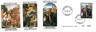 06756  -  POSTAL HISTORY: TOPICAL: ART - MALI     Set of 3 FDC 1970: christmas