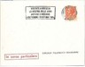 HUNTING / WEAPONS: CARD WITH SPECIAL POSTMARK - ITALY 1954