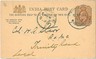 LIONS - POSTAL STATIONERY: INDIA - LOCAL USE 1907