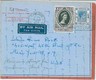 16500 - HONG KONG - AEROGRAMME AIR LETTER to USA - 1953