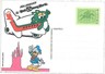 AIRPLANE  DISNEY  DUCKS  ALIENS -  POSTAL STATIONERY - PORTUGAL