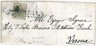 LOMBARDO VENETO - Sassone 7 BORDO DI FOGLIO su BUSTA : MILANO 1820