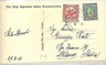 20641 - JORDAN  PALESTINE - POSTAL HISTORY - MIXED FRANKING on CARD to ITALY
