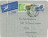 ANIMALS - LIONS  : AEROGRAMME : SOUTH AFRICA to USA 1960