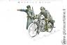 02371  MOTOCICLISMO - CARTOLINA D'epoca - MILITARE UNGHERESE