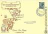 02380  CARTOLINA D'epoca: RALLYE MOTOCICLISMO RIMINI 1957