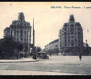 ab2115 - CARTOLINA D'EPOCA - MILANO Città : Piazza Piemonte