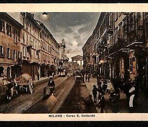 ab2117 - CARTOLINA D'EPOCA - MILANO Città : Corso S. Gottardo