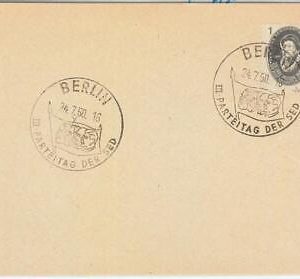 61640 - GERMANY Berlin - POSTAL HISTORY - POSTMARK on CARD: LENIN 1950