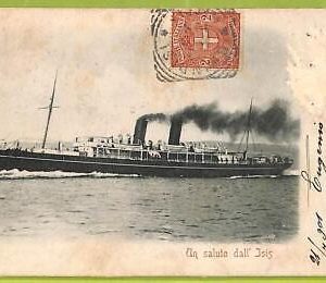 af6950 - ITALY - VINTAGE POSTCARD  Ansichtskarten - Ships   NAVI  " Isis"
