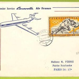 13168 - Czechoslovakia - POSTAL HISTORY - Olympic Games AIR FRANCE - 1960