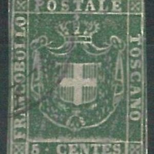 70860  - ANTICHI STATI: TOSCANA Tuscany - Sassone 18  USATO   - BELLO!