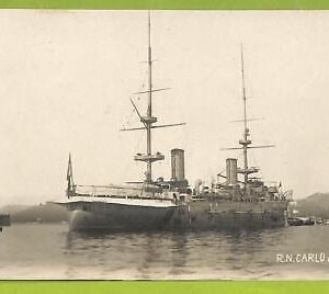 af7027 - ITALY - VINTAGE POSTCARD  Ansichtskarten - SHIP "Carlo Alberto"  NAVI