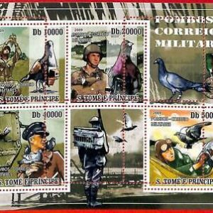 A3352- SAO TOME & PRINCIPE, ERROR MIPERF: 2009 Taubenvogel, Postdienst, WW II