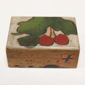 NA0189 - NORWAY - COLLECTIBLE STAMP HOLDER Wooden Handmade  with Decorations