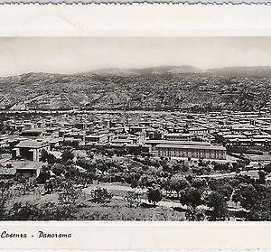 44519    CARTOLINA d'Epoca - COSENZA Città  - PANORAMA 1952