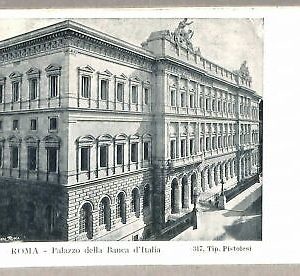 ab0045 - VINTAGE POSTCARD - ROME City: Bank of Italy building