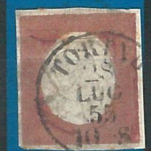 70863 - ANTICHI STATI: Sardegna - Sassone 9 su  frammento - RIPARATO