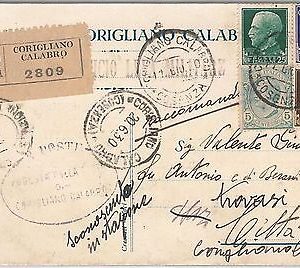 44523  - REGNO: storia postale - CARTOLINA da Corigliano Calabro COSENZA  1930