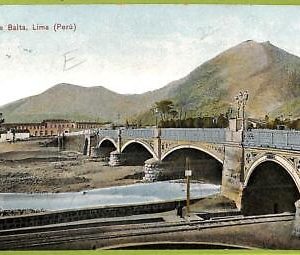 aa4146  - PERU  -  Vintage Postcard - Lima - Puente Balta - 1910