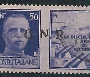 ITALIA RSI - Sassone BRESCIA 21/I  USATO -  VARIETA " N " rotta