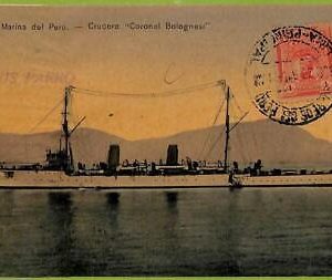 aa4148  - PERU  -  Vintage Postcard - Crucero "Coronel Bolognesi"  - 1915