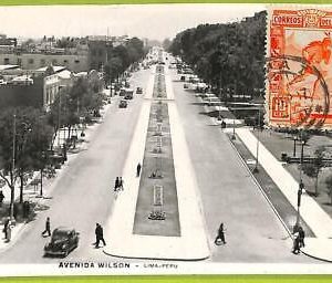 af2287 - PERU  -  Vintage Postcard - LIMA  - Avenida Wilson