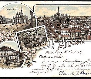 ab2130 - CARTOLINA D'EPOCA - MILANO Città : Piazza Duomo