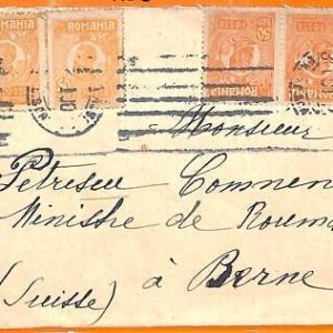 99427 -  ROMANIA  - Postal History -  Nice franking on COVER to SWITZERLAND 1900
