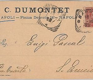 53813  - ITALIA REGNO - Storia Postale: CARTOLINA pubblicitaria da NAPOLI - 1899