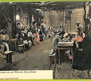 25008 - PERU  -  Vintage Postcard -  Costumi - Bar!