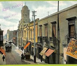 af2296 - PERU  -  Vintage Postcard - LIMA  - Calle Correo - 1916