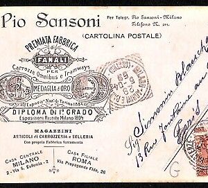 ab2137 - CARTOLINA D'EPOCA - MILANO Città : Pubblicitaria
