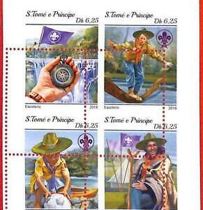A3299- SAO TOME & PRINCIPE, ERROR MIPERF, Miniatur s: 2018, Pfadfinder, Fußball