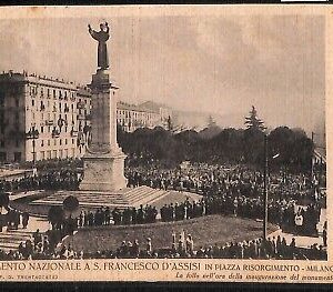 ab2142 - CARTOLINA D'EPOCA - MILANO Città : Piazza Risorgimento