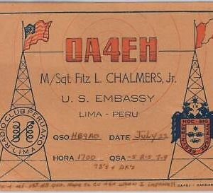 46470  - PERU - POSTAL ANTIGUA vintage postcard - LIMA : RADIO CARD - NICE!