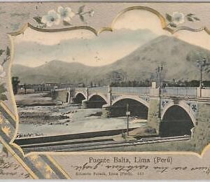 46467  - PERU -vintage postcard: POSTAL ANTIGUA  puente Balta 1904 - LIMA