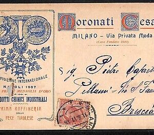 ab2154 - CARTOLINA D'EPOCA - MILANO Città : Pubblicitaria