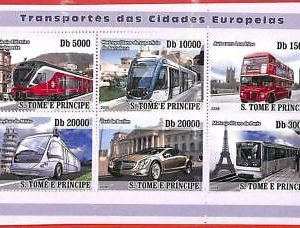 A4521 - SAO TOME & PRINCIPE - FEHLER MISPERF: 2008, Taxi, Busse,...