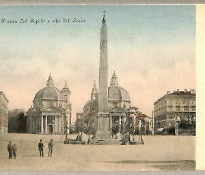 ab0022 - VINTAGE POSTCARD - ROME City: Piazza del Popolo and va del Corso