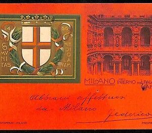 ab2168 - CARTOLINA D'EPOCA - MILANO Città : Palazzo Marino
