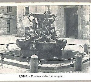 ab0044 - VINTAGE POSTKARTE - ROM Stadt: Brunnen der Schildkröten