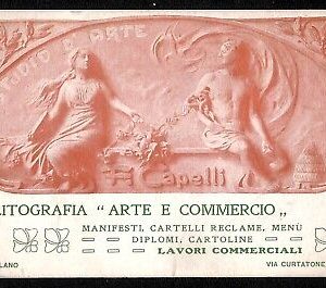 ab2184 - CARTOLINA D'EPOCA - MILANO Città : Litografia '' Arte e Commercio''
