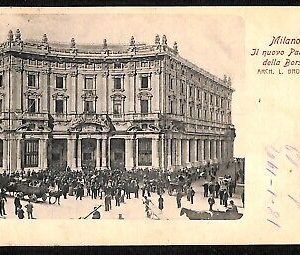 ab2199 - CARTOLINA D'EPOCA - MILANO Città : Il Palazzo della Borsa