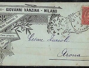 ab2201 - CARTOLINA D'EPOCA - MILANO Città : Pubblicitaria