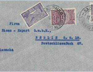 74400 - BRAZIL - POSTAL HISTORY -  4200 Reis on COVER to GERMANY  1933