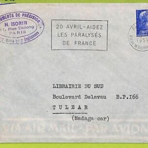 af9883 - FRANCE - POSTAL HISTORY - Cover - 1958, MEDICINE Disabled